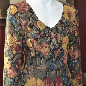 RALPH LAUREN WOMENS 8 SMALL SILK TOP